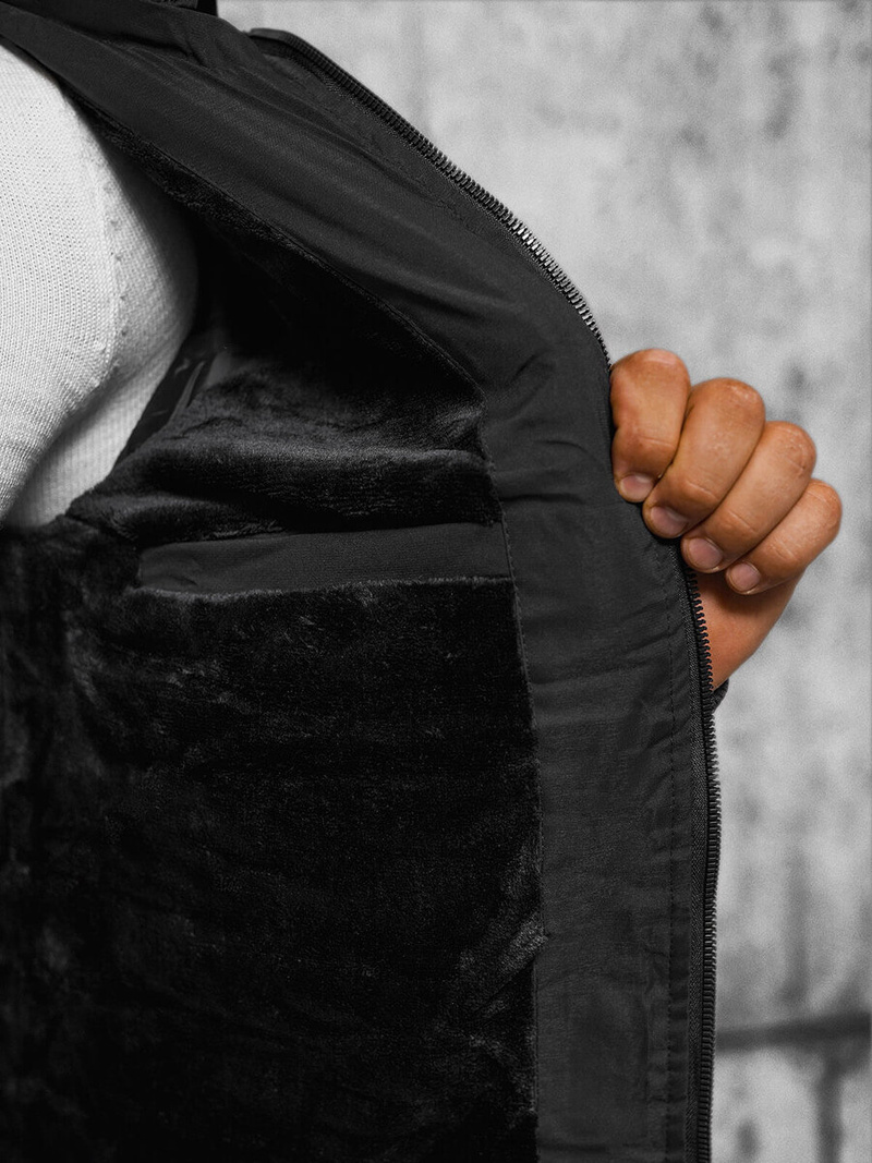 Veste Homme Noir OZONEE JS/84M3030/392