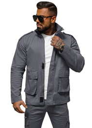 Veste Homme Gris Foncé OZONEE O/G3035