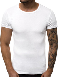 T-Shirt Homme Blanc OZONEE JS/NB003
