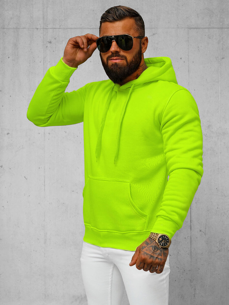 Sweatshirt Homme néon Vert OZONEE JS/2009Z