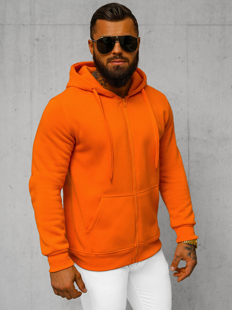 Sweatshirt Homme Orange OZONEE JS/2008Z