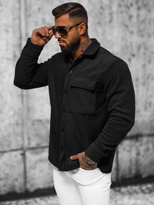 Chemise Homme Noir OZONEE O/GOM23040