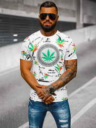 T-shirt Homme Blanc OZONEE O/T131/1