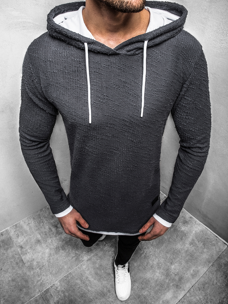 Sweatshirt Homme Gris foncé OZONEE O/1252Z