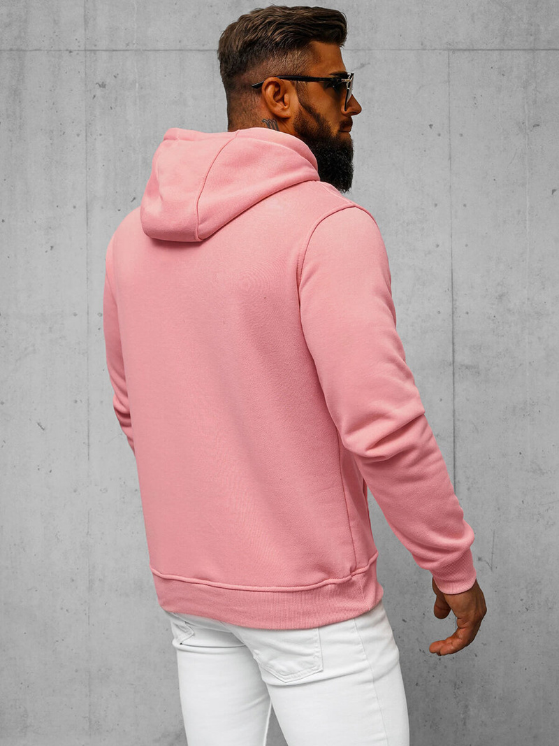 Sweatshirt Homme rose poudré OZONEE JS/2009Z