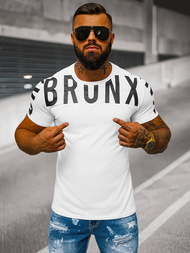 T-shirt Homme Blanc OZONEE O/8T1265/1