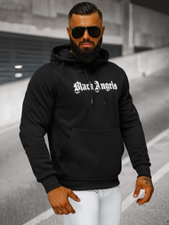 Sweatshirt à capuche homme noir OZONEE JS/27B6509/3
