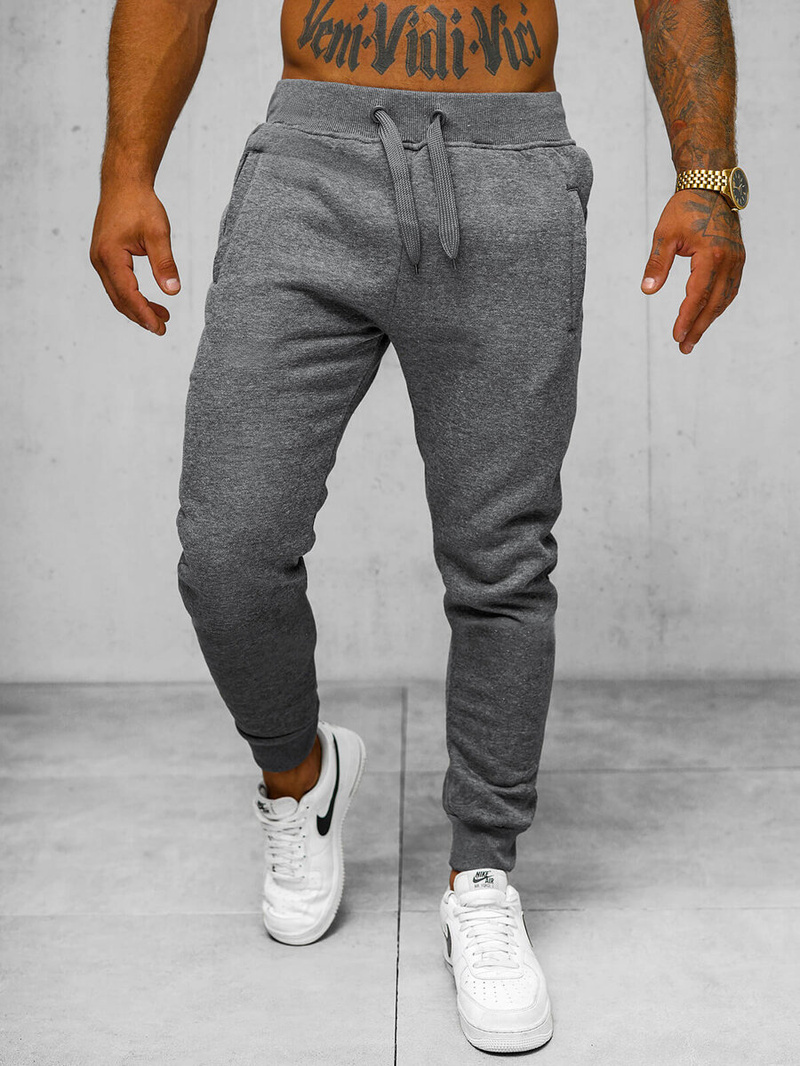 Pantalon de Survêtement Homme Gris Foncé OZONEE JS/XW01Z