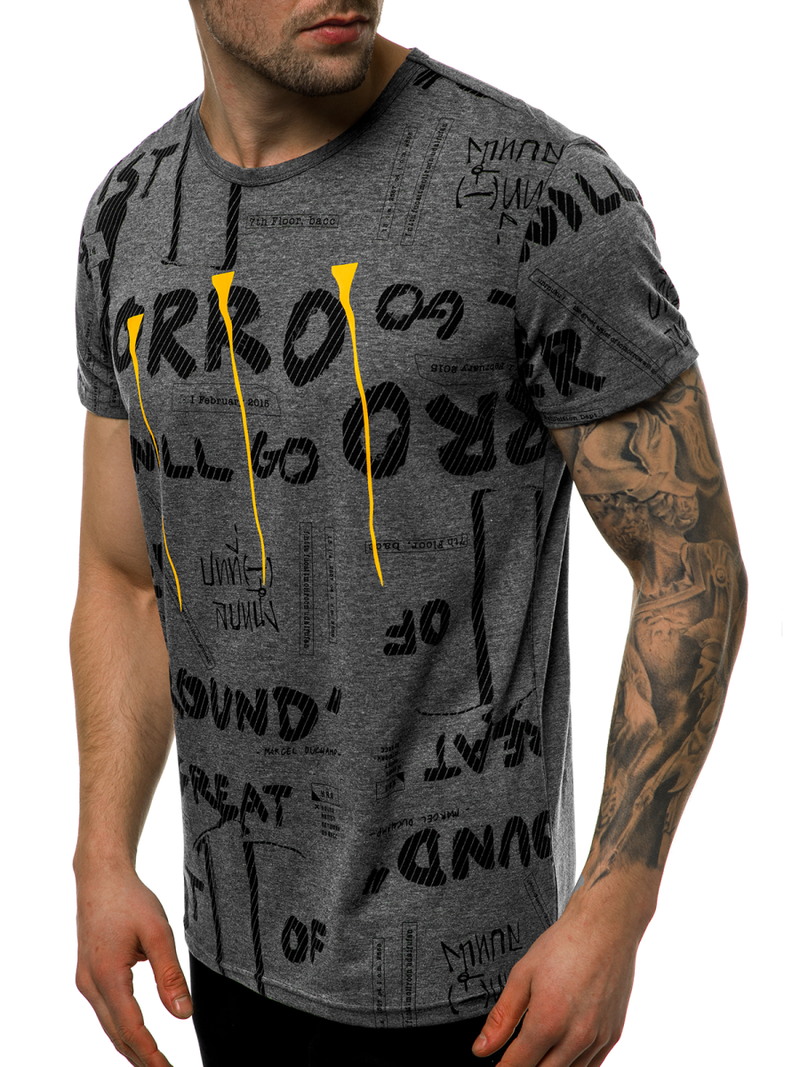 T-Shirt Homme Graphite OZONEE JS/SS10926