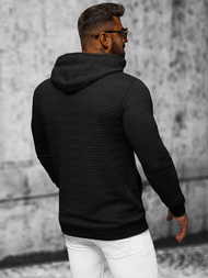 Sweatshirt à capuche homme noir OZONEE O/TB2272