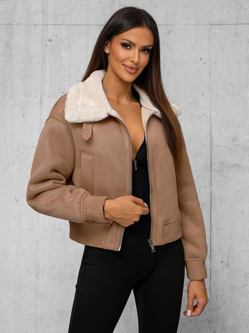 Veste Femme Beige OZONEE O/81326Z