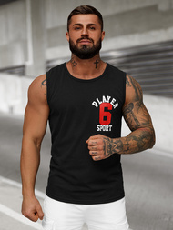 T-shirt Homme Noir OZONEE JS/8B1717/3Z