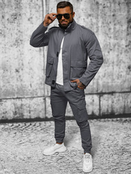 Veste Homme Gris Foncé OZONEE O/G3035