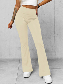Legging femme avec des jambes larges Écru OZONEE O/KTK006-J