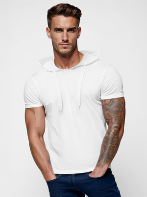 T-shirt Homme Blanc OZONEE JS/8T89/1Z