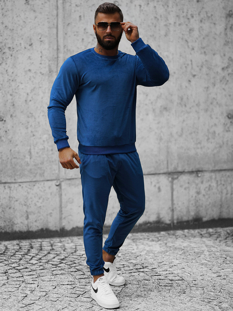 Survêtement homme bleu foncé OZONEE O/12138