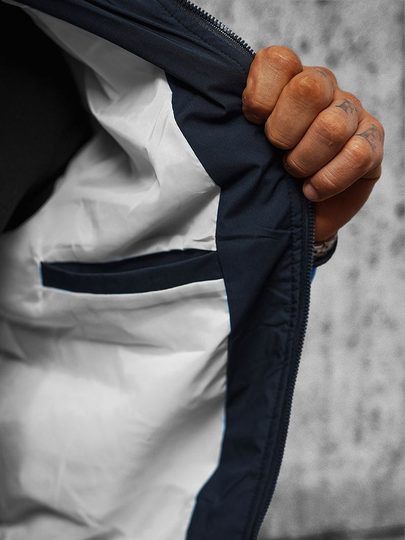 Veste Homme Bleu Foncé OZONEE JS/84M3003/215