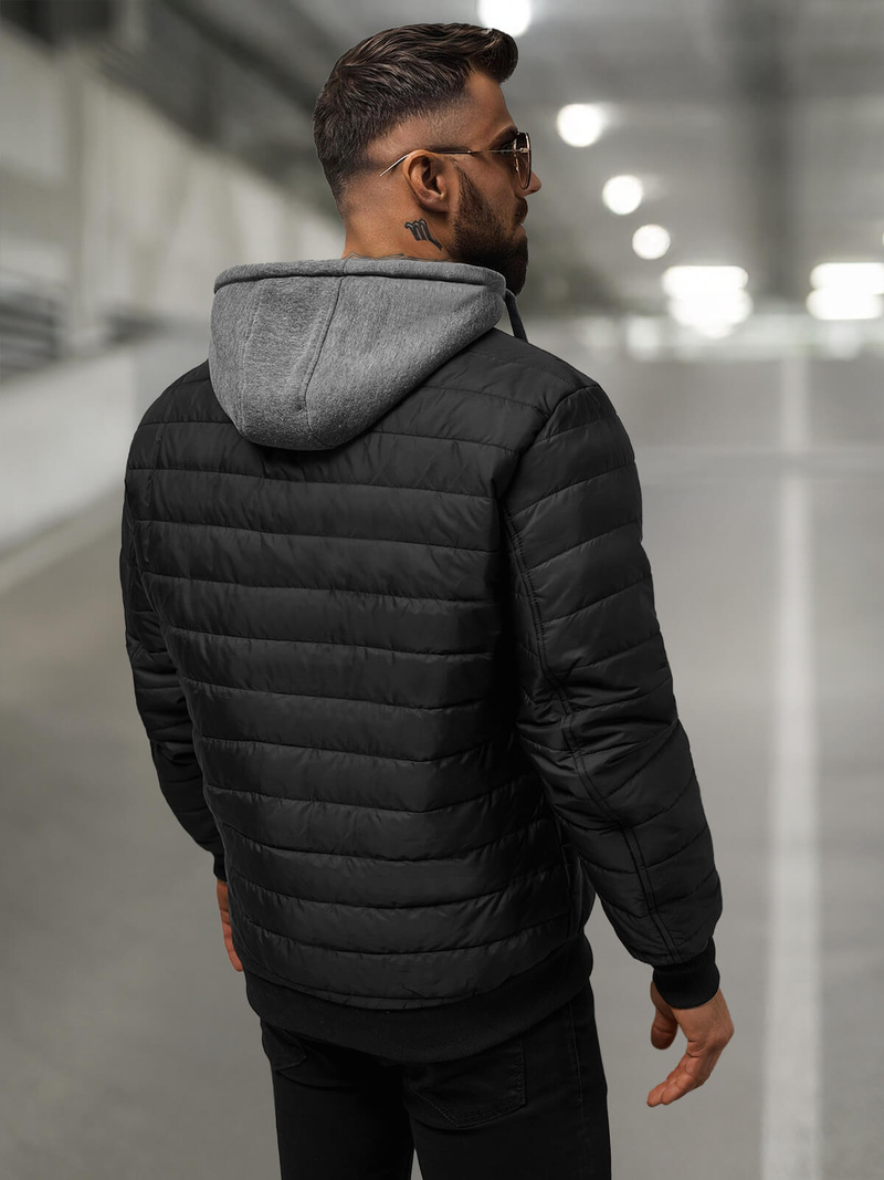 Veste Homme Noir OZONEE JS/8M985/392