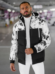 Veste D'hiver Blanc et Noir OZONEE JS/31M5030/392Z