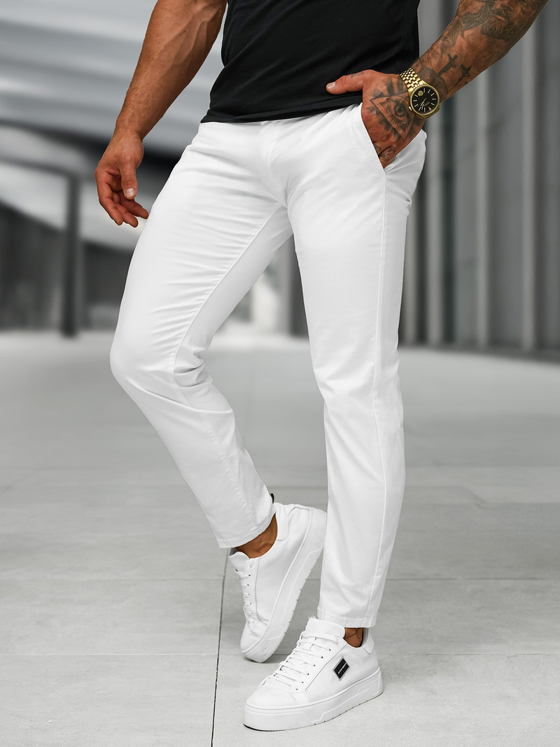 Pantalon Homme Blanc OZONEE BL/SK222/2