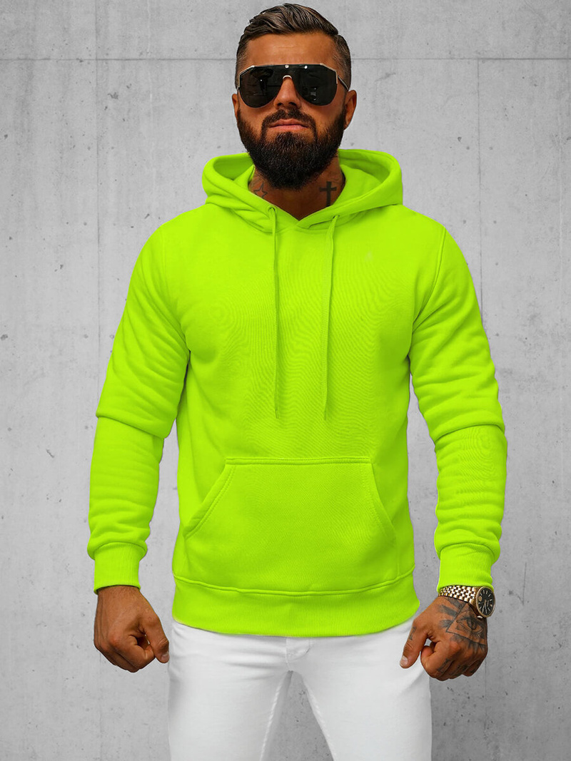 Sweatshirt Homme néon Vert OZONEE JS/2009Z
