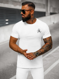 T-Shirt Homme Blanc OZONEE NB/MT3049