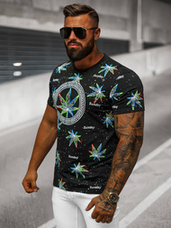 T-shirt Homme Noir OZONEE O/T136/3