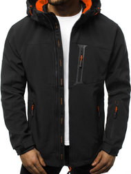 Veste Homme noir-orange OZONEE GE/12262