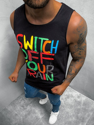 T-Shirt Homme Noir OZONEE O/1257Z