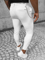 Pantalon Chino Homme Blanc OZONEE DJ/550170