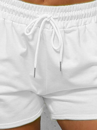 Short de survêtement pour femme blanc OZONEE JS/8K1256/1