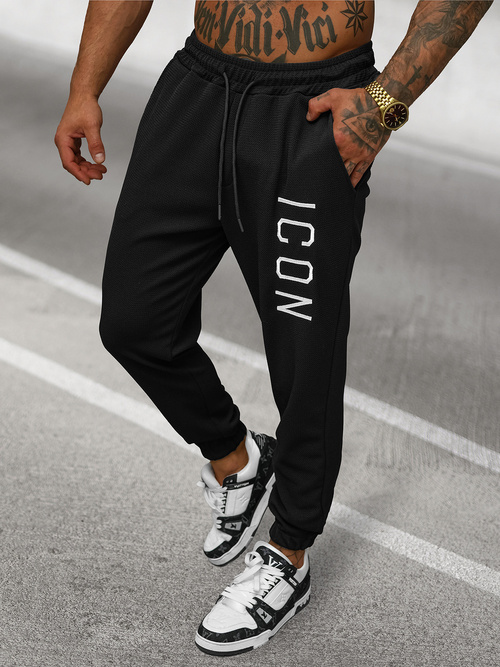 Pantalon de Survêtement Homme Noir OZONEE O/D9125Z