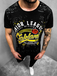 T-Shirt Homme Noir OZONEE JS/KS1975Z