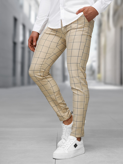 Pantalon Chino Homme Beige OZONEE DJ/5522Z