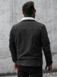 Veste en jean Homme noir OZONEE NB/MJ517NZ