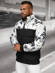Veste D'hiver Blanc et Noir OZONEE JS/31M5030/392
