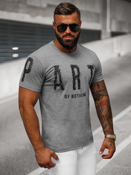 T-shirt Homme Gris Foncé OZONEE O/8T1263/5