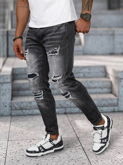 Jean Homme Noir OZONEE NB/MP0075N