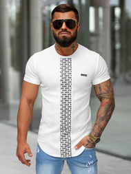 T-shirt Homme Blanc OZONEE O/B1211