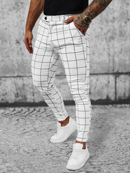 Pantalon Chino Homme Blanc OZONEE O/P4009
