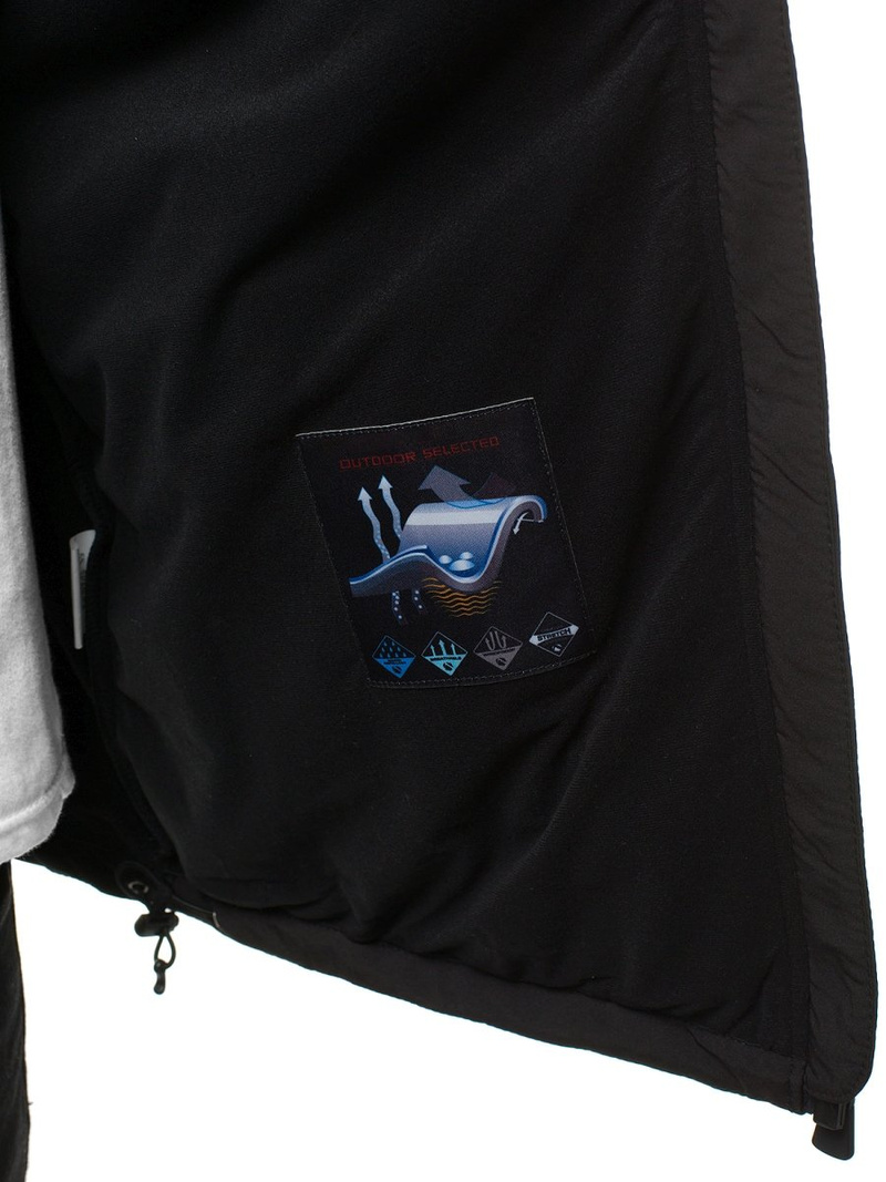 Veste Homme noir et orange OZONEE GE/12268