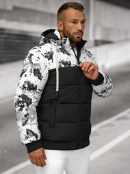 Veste D'hiver Blanc et Noir OZONEE JS/31M5030/392