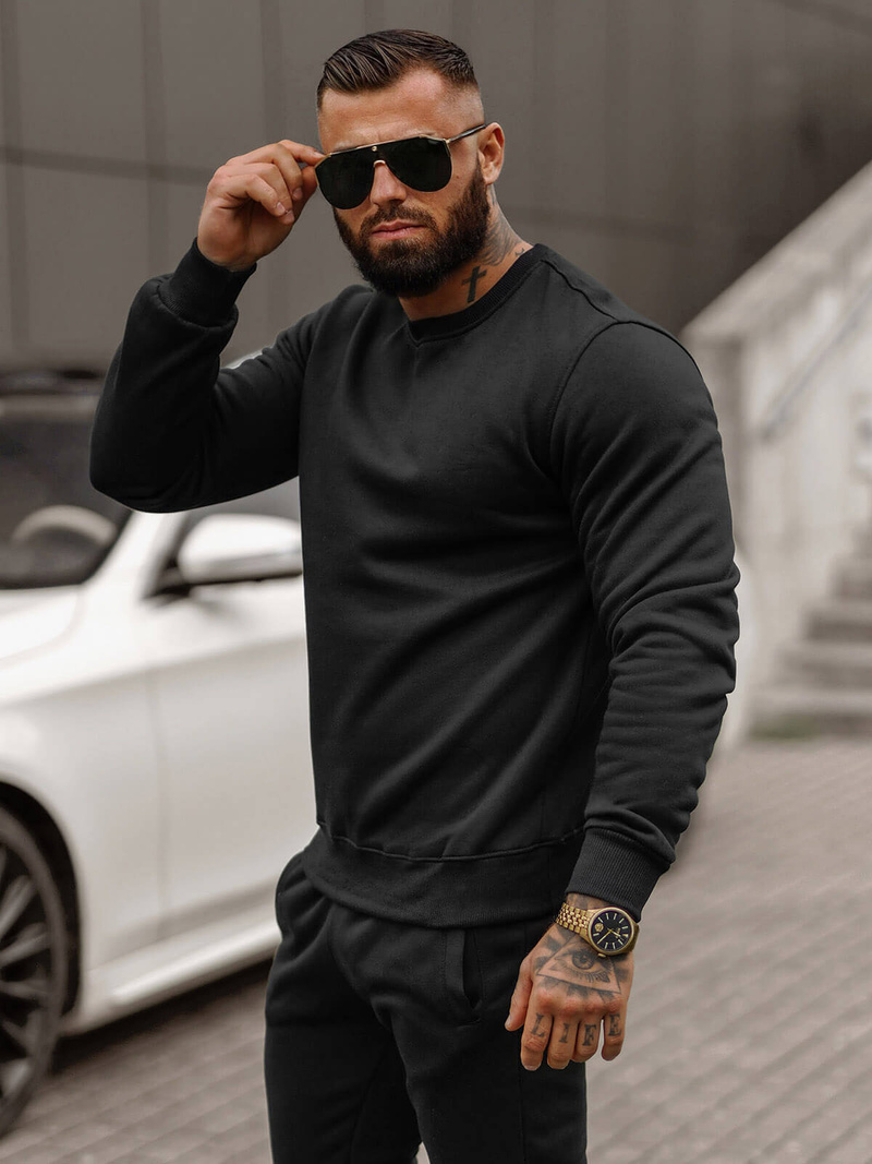 Survêtement Homme Noir OZONEE JS/68C10380/3Z