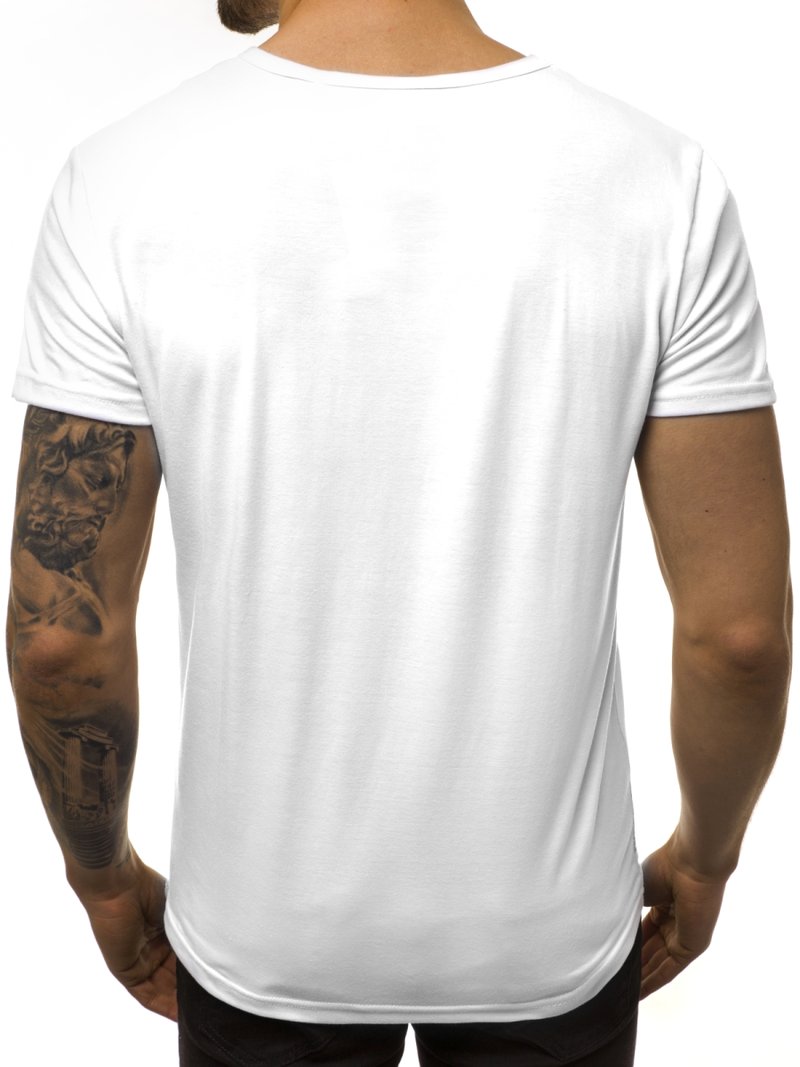 T-Shirt Homme Blanc OZONEE JS/SS10932