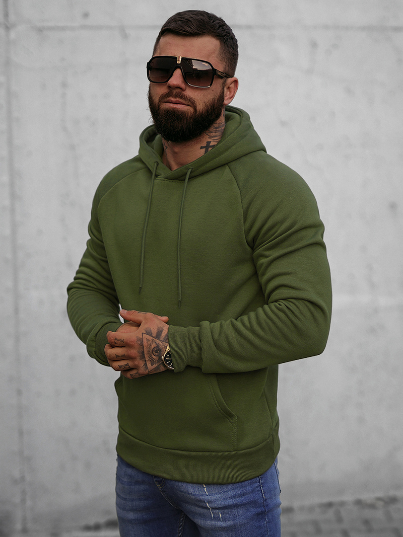 Sweatshirt Homme Kaki OZONEE O/8B151/29