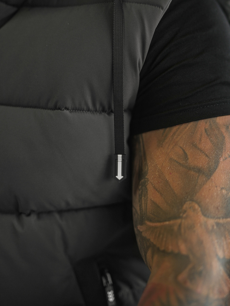 Veste sans manches homme gris foncé OZONEE JS/32M1780/105Z