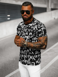 T-shirt Homme Noir OZONEE O/T1268/3