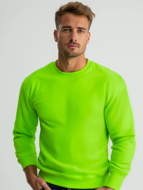Sweatshirt Homme néon Vert OZONEE JS/2001-10Z