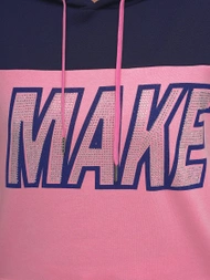 Sweat à Capuche Femme Rose OZONEE JS/B26024