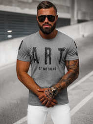 T-shirt Homme Gris Foncé OZONEE O/8T1263/5